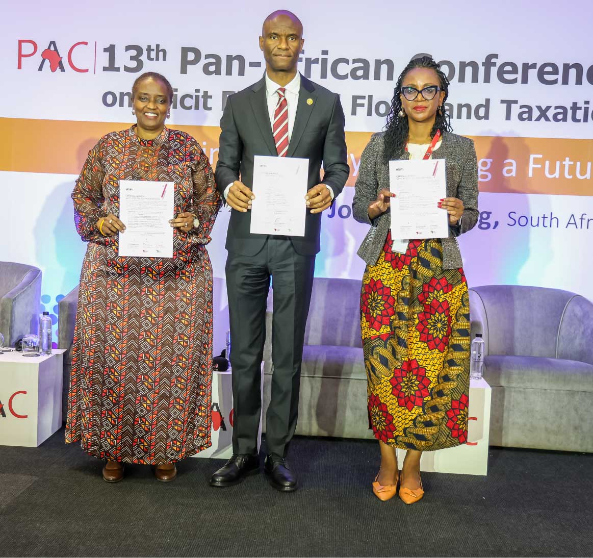 Official launch of the Anti–Illicit Financial Flows Policy Tracker at the PAC 2025.  