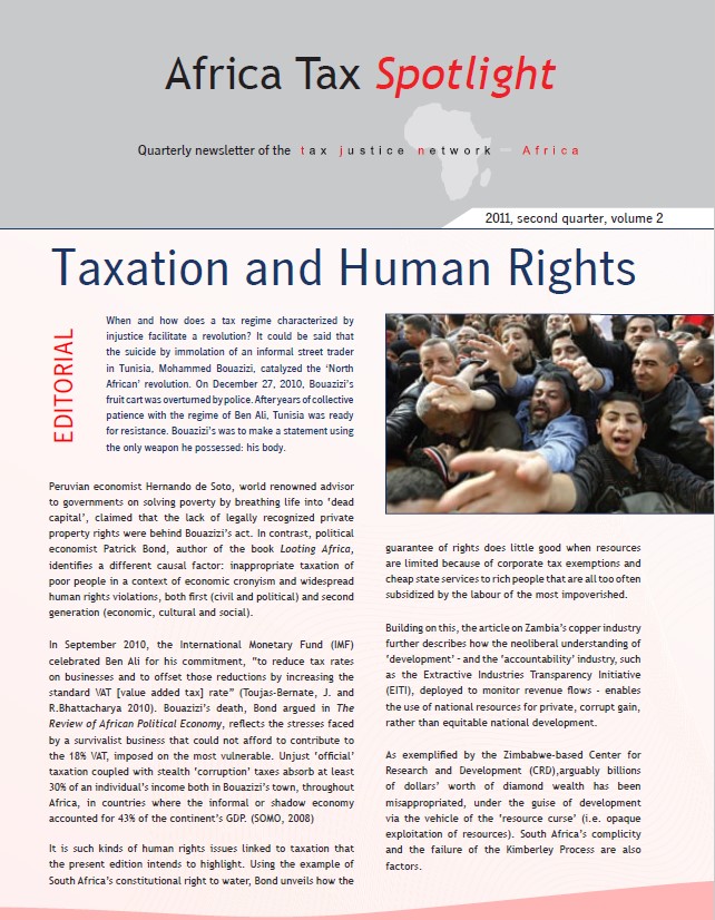 Africa Tax Spotlight: Taxation and Human Rights. (Quarterly newsletter- Quarter 2- Volume 2)
