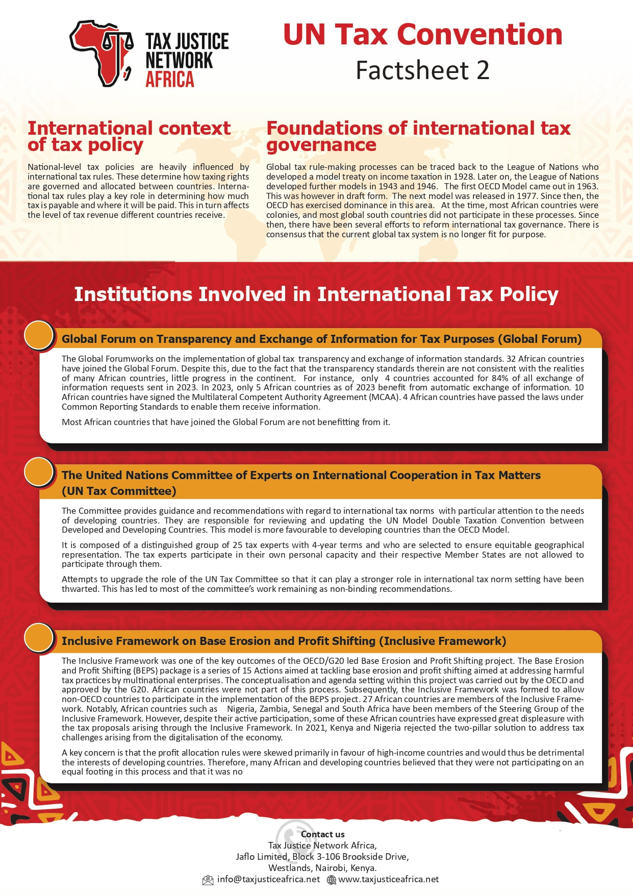 UN Tax Convention Factsheet 2